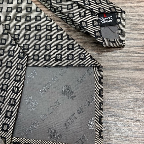 Robert Talbott Best of Class Grey Check Tie - Picture 3 of 4